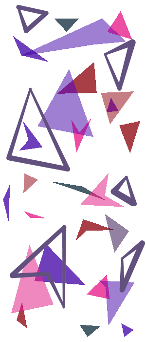 90s style triange decorations